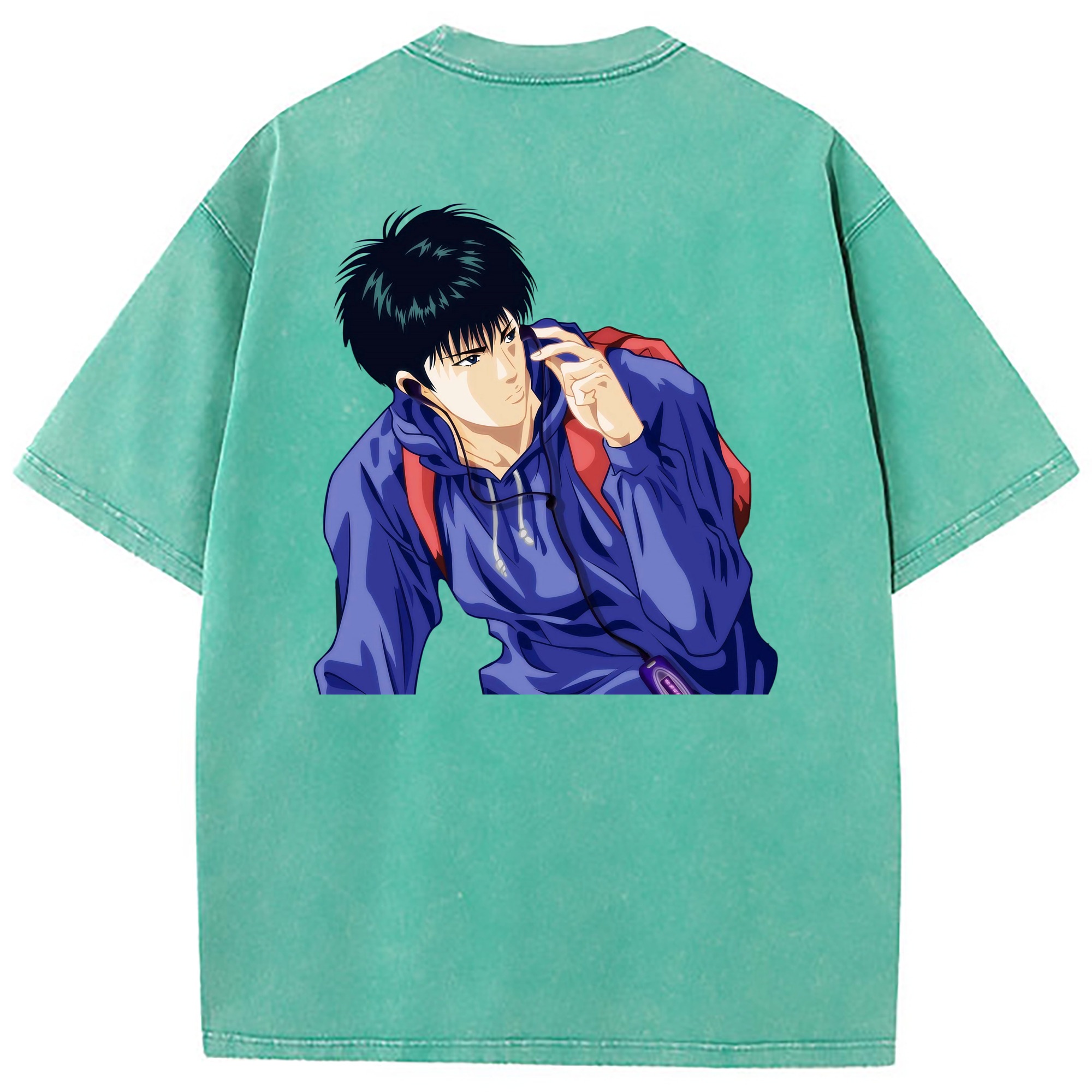 （画像用） SLAM DUNK／スラムダンク 綿100% ヴィンテージ風 半袖Tシャツ（背面プリント）